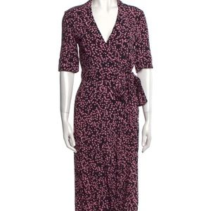 GANNI Black and Pink MIDI Dress size 36